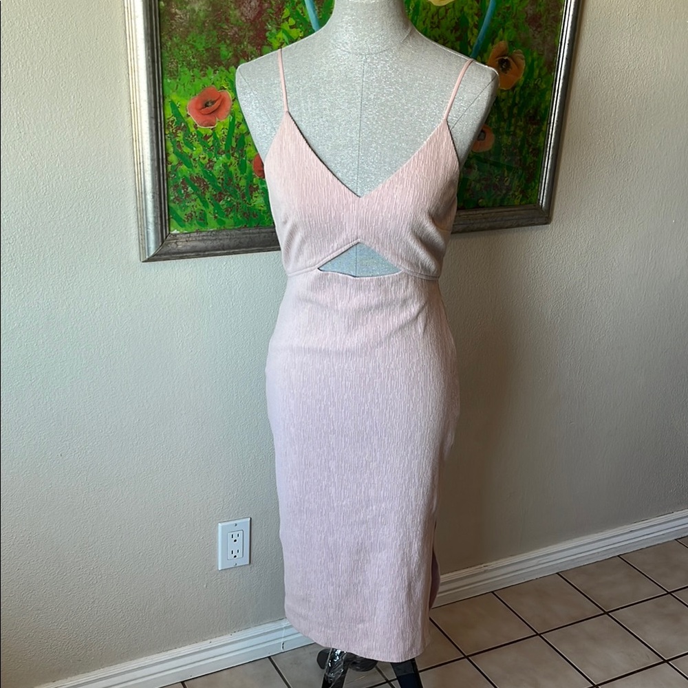 Ark & Co Light Pink Backless Dress